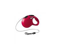 Flexi, Laisse Modèle New Classic, Version Cordon, Forme Moderne et Ergonomique, Système de Guidage perfectionné, Laisse à Enrouleur, Made in Germany, Rouge, XS - 5m