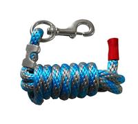 Laisse pour cheval tressée, laisse pour chien, laisse pour animaux domestiques, diverses utilisations polyvalentes, 2 mètres, corde de traction robuste pour bétail, ânes, grands animaux, poneys