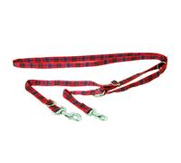 Laisse pour chien 3 points Arka Haok Plaid Rouge 20/220 cm