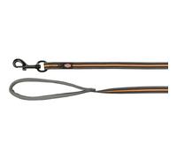 Trixie Laisse pour chien Fusion – Caoutchoutée, ligne de suivi 10 m Graphite/Papaye