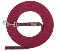 Laisse pour chien à pister caoutchoutée Trixie Rouge S/M (10 m x 15 mm)