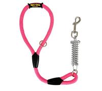 Laisse pour Chien, Amortisseur, Anti-Traction, pour Chiens de Taille Moyenne et Grande, Fabriquée en Espagne. 60cm. Rose