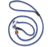 Laisse pour chien avec collier de 6 mm,Laisse moxon Retriever,Avec limiteur de traction, arrêt de traction en corne de cerf,Différentes longueurs,Différentes couleurs 3 (bleu réfléchissant, 130 cm)