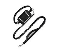 Laisse pour chien avec corde réfléchissante - Corde de marche et de guidage avec sac banane - Laisse réfléchissante pour chien pour le jogging, la randonnée, les activités de plein air et le camping