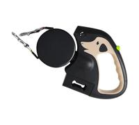 Laisse pour chien avec laisse élastique légère | Laisse rétractable à double extrémité, laisse portable pour chien, laisse légère avec lumière pour jogging, parc