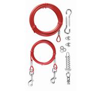Laisse pour chien avec longe Trixie Rouge TU