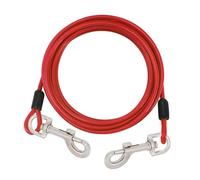 Laisse pour Chien, câble d'attache pour Chien, Laisse résistante à la Mastication avec revêtement en PVC réfléchissant pour Chiens de Petite, Moyenne et Grande Taille, Dressage en Plein air