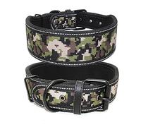 Laisse pour Chien Collier réglable pour Animal de Compagnie avec Boucle pour Petits, Moyens et Grands Chiens Pitbull Leash Dog Chain Longe pour Chien(Army Camouflage,L)