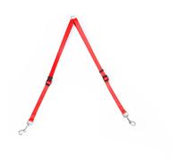 Laisse pour chien coupleur en nylon Duvoplus Noir 98,5x2,5x1 cm