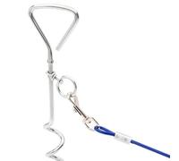 Laisse pour chien de 3 m avec piquet - Robuste et sûre pour les promenades, l'entraînement et le jardin - Laisse durable pour toutes les races - Solution pratique pour les propriétaires de chiens