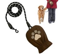 Laisse Pour Chien De Promenade - Corde De Conduite Pour Animal De Compagnie Avec Gants Isolants | Laisse Confortable Pour Promener Son Chien - Pour Course Randonnée Voyage Extérieur Trajets Urbains Qu