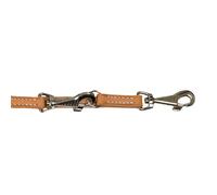 Laisse pour chien d'entraînement en cuir de mollèterie Akah Orange 1,20/2,05x13 mm