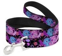Laisse pour chien Disney | Stitch and Angel Pose câline Noir Durable Élégant pour les promenades