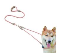 Laisse Pour Chien Double Attache Cable Renforce | Laisse Renforcee 1.5m avec Poignee Confortable Pour Chien de Taille Moyenne a Grande et Sorties Marche Randonnee Jogging