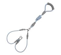 Laisse pour Chien, Double Longe en Cordage, Laisse Renforcée 1.5 M avec Poignée Confortable, pour Éducation Canine Randonnée Et Exercice en Extérieur