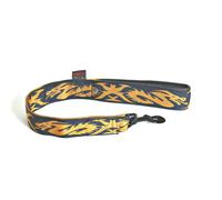 Laisse pour chien double Martin Sellier Dragon Jaune XL (40/60 cm)