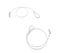 Laisse pour Chien en Câble D’Acier Anti-Morsure pour Grands Chiens | Nettoyage Rapide, Usage Extérieur et Sols Boueux, Blanche, Compatible Harnais