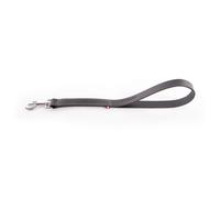 Martin Sellier - Laisse Double avec Bords Arrondis en Cuir de 50cm pour Chien - Noir