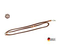 Laisse pour chien en cuir de yake avec velour Akah Sling Marron 185 cm