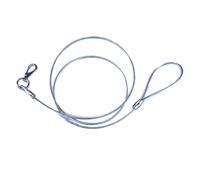 Laisse pour chien en métal | Câble en fil d'acier pour chien | Corde pour chien anti-mastication | Corde polyvalente pour l'extérieur, câble pour chiens en plein air pour parcs, cours et jardins