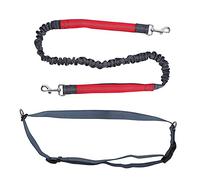 Laisse pour Chien en Nylon avec Réflecteur, Corde de Traction Réglable Rouge - Confort Elastique, Sécurité Optimale, Idéale pour Promenade en Extérieur (Rouge)