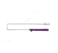 Martin Sellier - Laisse en Chaîne Forte et Nylon de 25-100cm pour Chien - Mauve G