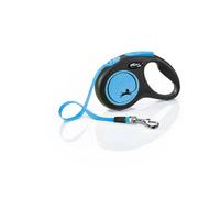 Laisse pour chien en sangle Nobby Pet Flexi New Neon Bleu 5 m