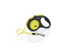 Laisse pour chien en sangle Nobby Pet Flexi New Neon Jaune 5 m