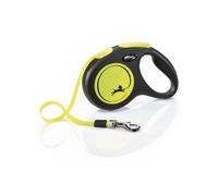 Laisse pour chien en sangle Nobby Pet Flexi New Neon Jaune 5 m