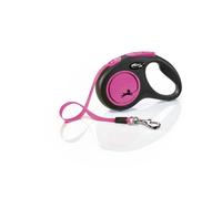 Laisse pour chien en sangle Nobby Pet Flexi New Neon Rose 5 m