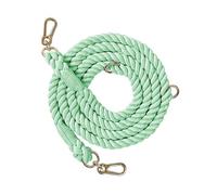 Laisse pour Chien Fabriquée à la Main Laisse de Dressage pour Chien Tressée à Double Tête avec Accessoires Dorés Laisse pour Chien Antidérapante Durable Laisse de (Menthe Verte