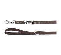Laisse Pour Chien Flamingo Rondo En Cuir Brun 200x1,8 Cm 3-Fois Réglable
