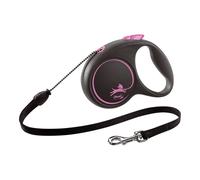 Laisse pour Chien Flexi BLACK DESIGN 5 m Rose Taille XS