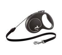 Laisse pour Chien Flexi BLACK DESIGN 5 m Taille M Silver