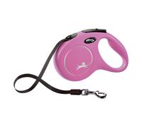 Laisse pour Chien Flexi NEW CLASSIC 5m Rose Taille S
