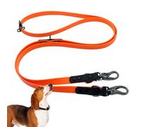 Laisse pour chien Grands chiens - Laisse d'attache de corde de traction en PVC imperméable | Laisse de marche robuste pour grands chiens jusqu'à 220 lb, 2 cordes à boucles métalliques pour la chasse e