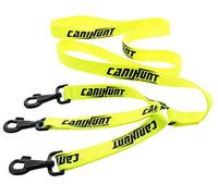 Laisse pour Chien Hunter TRIPLEUR Plate avec TRIPLEUR INTEGRE 150 CM Jaune CANIHUNT (Jaune) CANIHUNT est Une Marque Française.
