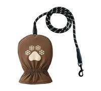 Laisse pour chien - Laisse d'entraînement de 22 cm - Connexion robuste - Laisse anti-traction en velours TPU avec sangles - Laisse réfléchissante pour les propriétaires de chiots et les amoureux par