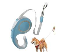 Laisse pour Chien, Laisse Rétractable Léger pour Promenade Canine, Bouton de Verrouillage Une Main avec Corde Renforcée et Harnais pour Chiots - Idéal Extérieur et Parc