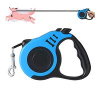 Laisse pour Chien, Laisses Rétractables pour Chiens, Laisse Enrouleur pour Petit Chien, Laisse Chien Enrouleur, Peut être Rallongé Jusqu'à 5 m, Convient aux Chiens de Petite et Moyenne Taille (Bleu)