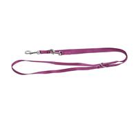 Kerbl Pet Laisse Miami, Laisse pour Chien, Violet, 200cmx15mm, Nylon, réglable sur 3 Positions
