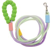Laisse Pour Chien Mains Libres, Laisse Ajustable À La Taille En Bandoulière, Laisse De Jogging, Laisse D'Entraînement Pour Chien, Avec Anti-Explosion, Poignée Mousse, Vert Violet