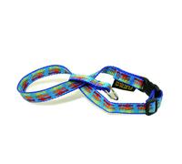 Laisse pour chien Martin Sellier Collerette Bleu 11 cm