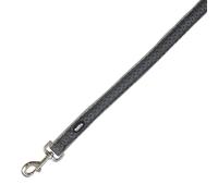 Nobby Laisse en Maille Filet Gris XS-S 20 mm, 120 cm