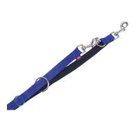 Nobby laisse en cuir "Soft Grip" L: 200 cm, B: 20 mm bleu