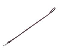 Nobby Laisse Velours - Marron - Longueur : 100 cm - Largeur : 18 mm - 1 pièce
