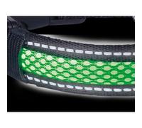 Laisse pour chien norvégien Nobby Pet Flash Mesh Vert 120 cm x 25 mm