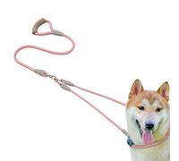 Laisse pour Chien Nylon Double Attache | Laisse Renforcee 1.5m avec Poignee Confortable Pour Promenade Randonnée Extérieur Chien Moyen Grand