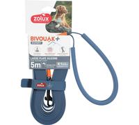 Laisse pour chien plate silicone Zolux Bivouak Bleu 2,3x8,5x1000 cm