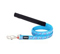 Laisse pour Chien Red Dingo STYLE FLAMINGO Turquoise 15mm x 120 cm